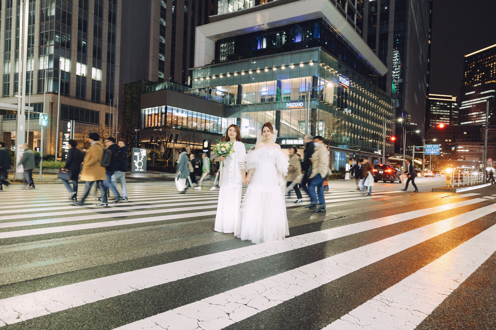 東京夜景旅拍 女同志婚紗 Les photos | 靜好 Peaceful Grace Photography X 霓結伴伴製衣所